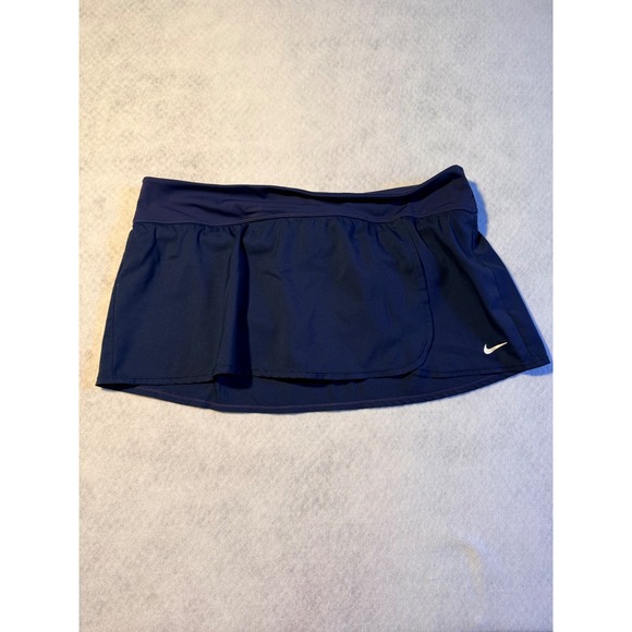 Nike Pants - Nike Womens Navy Blue Athletic Tennis Golf Running Skort Size XL Zipper Pocket
